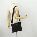 PRADA Shoulder Bag Nylon Black Silver Auth bs33344-20