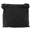 PRADA Shoulder Bag Nylon Black Silver Auth bs33344-2