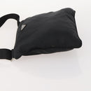 PRADA Shoulder Bag Nylon Black Silver Auth bs33344-4