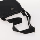 PRADA Shoulder Bag Nylon Black Silver Auth bs33344-7