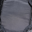 PRADA Vanity Pouch Nylon Black Silver Auth bs33345-10