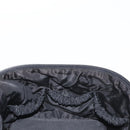 PRADA Vanity Pouch Nylon Black Silver Auth bs33345-21