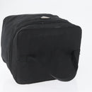 PRADA Vanity Pouch Nylon Black Silver Auth bs33345-6