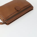 Burberry Nova Check Clutch Tasche Leder PVC 2er Set Beige Braun Auth bs33346-5