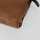 Burberry Nova Check Clutch Tasche Leder PVC 2er Set Beige Braun Auth bs33346-7