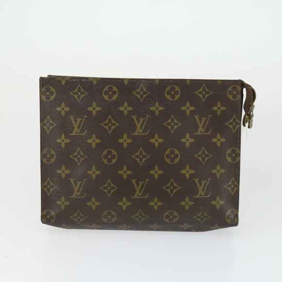 LOUIS VUITTON Monogram Clutch Bag 3 Set LV Auth bs33347