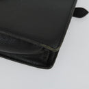 SAINT LAURENT Clutch Tas PVC Leer 2 Set Bruin Zwart Auth bs33349-14