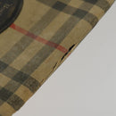BURBERRY Nova Check Shoulder Bag Canvas PVC 4 Set Beige Red Auth bs33350-12