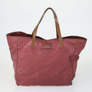 GUCCI GG Canvas Shoulder Bag Nylon 3 Set Red Brown beige Auth bs33351-2
