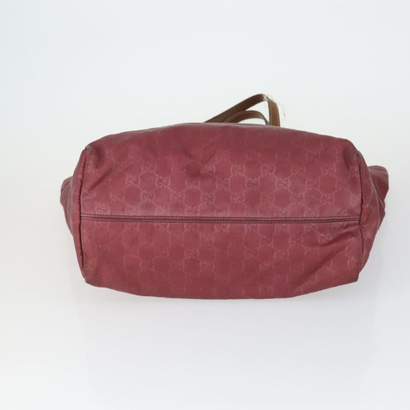 GUCCI GG Canvas Shoulder Bag Nylon 3 Set Red Brown beige Auth bs33351