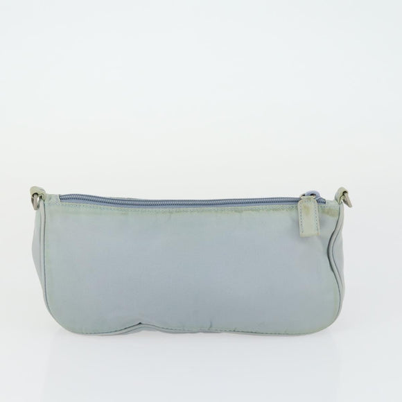 PRADA Pouch Nylon 2 Set Blue Black Auth bs33353