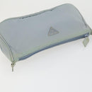 PRADA Pouch Nylon 2 Set Blue Black Auth bs33353-12