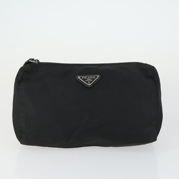 PRADA Pouch Nylon 2 Set Blue Black Auth bs33353