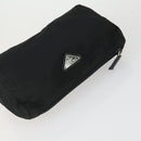 PRADA Pouch Nylon 2 Set Blue Black Auth bs33353-5