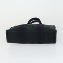 HERMES Fourre Tout Hand Bag Canvas 2 Set Gray Navy Auth bs33354-15
