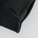 HERMES Fourre Tout Hand Bag Canvas 2 Set Gray Navy Auth bs33354-16