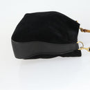 GUCCI Bamboo Hand Bag Patent leather 2 Set Black Auth bs33355-12