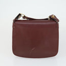 CARTIER Must Line Shoulder Bag Leather 2 Set Bordeaux Gold Auth bs33356-11