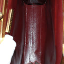 CARTIER Must Line Shoulder Bag Leather 2 Set Bordeaux Gold Auth bs33356-9
