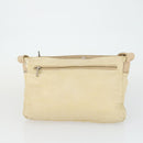 LOEWE Hand Bag Leather nylon 2 Set Brown White Auth bs33357-11