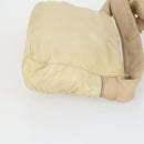 LOEWE Hand Bag Leather nylon 2 Set Brown White Auth bs33357-12