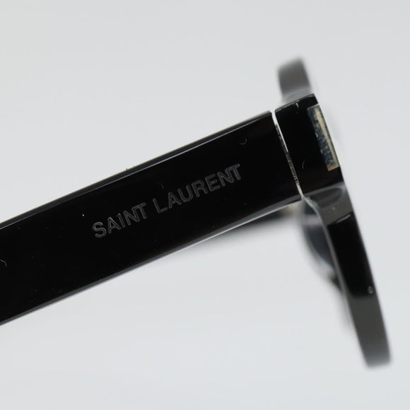 SAINT LAURENT Sunglasses plastic 2 Set Brown Silver Auth bs33359