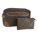 LOUIS VUITTON Monogram Clutch Bag 2 Set LV Auth bs33361-1