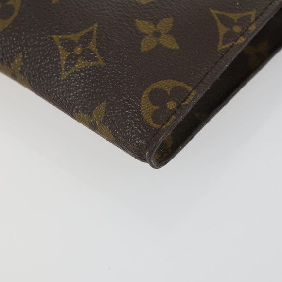 LOUIS VUITTON Monogram Clutch Bag 2 Set LV Auth bs33361