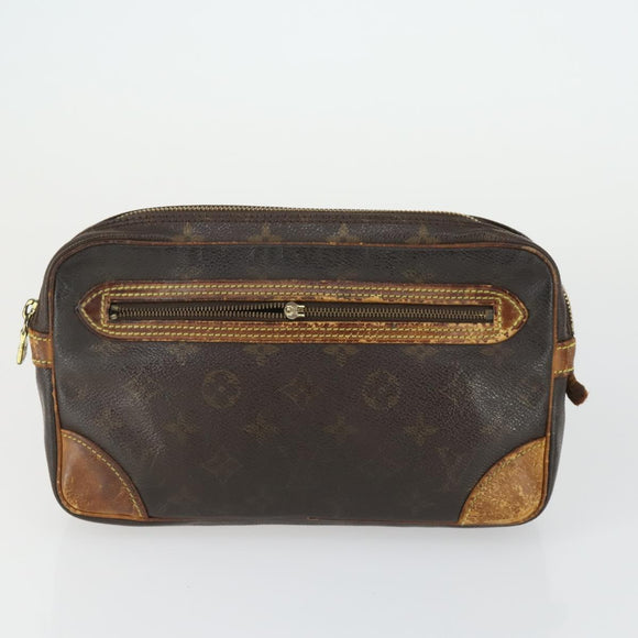 LOUIS VUITTON Monogram Clutch Bag 2 Set LV Auth bs33361