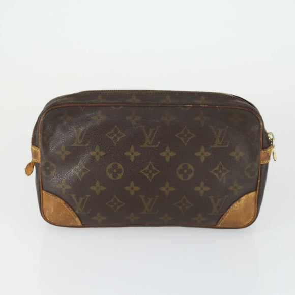LOUIS VUITTON Monogram Clutch Bag 2 Set LV Auth bs33361