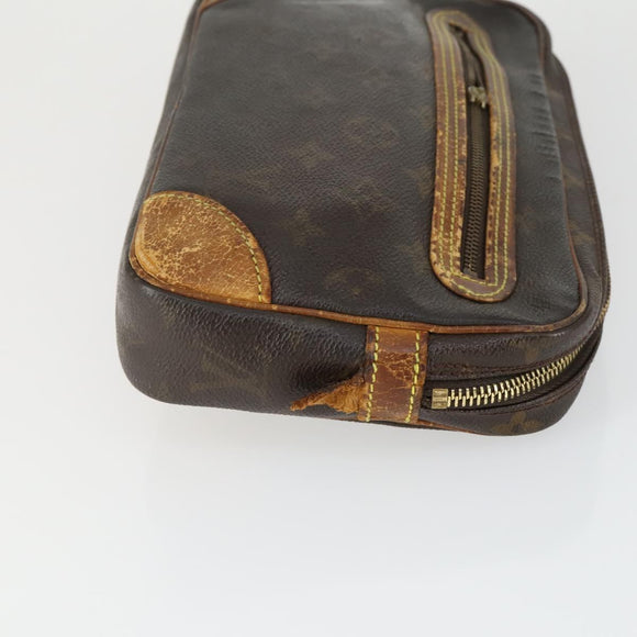 LOUIS VUITTON Monogram Clutch Bag 2 Set LV Auth bs33361
