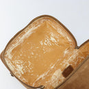 GUCCI Vanity Cosmetic Pouch Suede Brown Silver 032 1705 0140 Auth bs33363-18