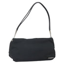 BOTTEGA VENETA Shoulder Bag Canvas Black Silver Auth bs33364-1