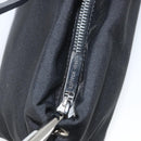BOTTEGA VENETA Shoulder Bag Canvas Black Silver Auth bs33364-10