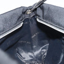 BOTTEGA VENETA Shoulder Bag Canvas Black Silver Auth bs33364-19