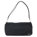 BOTTEGA VENETA Shoulder Bag Canvas Black Silver Auth bs33364-13