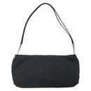 BOTTEGA VENETA Shoulder Bag Canvas Black Silver Auth bs33364-2