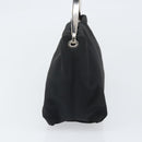 BOTTEGA VENETA Shoulder Bag Canvas Black Silver Auth bs33364-3