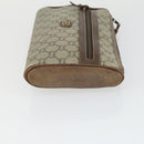 GUCCI Micro GG Supreme Clutch Bag PVC 2 Set Brown Beige Auth bs33365-13