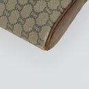 GUCCI Micro GG Supreme Clutch Bag PVC 2 Set Brown Beige Auth bs33365-16
