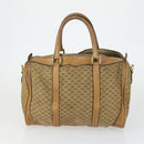 GUCCI Micro GG Supreme Clutch Bag PVC 2 Set Brown Beige Auth bs33365-3