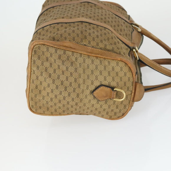 GUCCI Micro GG Supreme Clutch Bag PVC 2 Set Brown Beige Auth bs33365