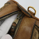 GUCCI Micro GG Supreme Clutch Bag PVC 2 Set Brown Beige Auth bs33365-9