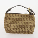 FENDI Zucchino Canvas Bag Leather Nylon 4 Set Brown Black beige Auth bs33366-16