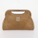 FENDI Zucchino Canvas Bag Leather Nylon 4 Set Brown Black beige Auth bs33366-22