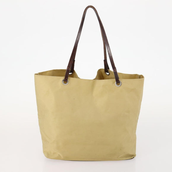 FENDI Zucchino Canvas Bag Leather Nylon 4 Set Brown Black beige Auth bs33366