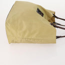 FENDI Zucchino Canvas Bag Leather Nylon 4 Set Brown Black beige Auth bs33366-4