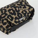 BOTTEGA VENETA Handtasche Canvas PVC Wildleder 3er Set Beige Schwarz Auth bs33367-20