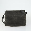 BOTTEGA VENETA Handtasche Canvas PVC Wildleder 3er Set Beige Schwarz Auth bs33367-3
