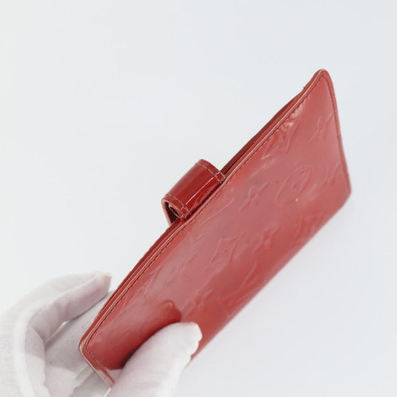LOUIS VUITTON Epi Monogram Vernis Agenda PM Day Cover 2 Set Red LV Auth bs33370